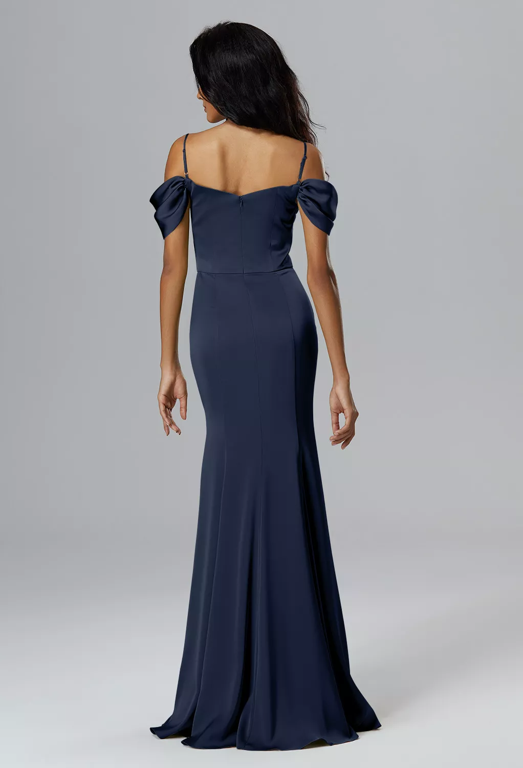 AW Olubadan Dark Navy  Long Bridesmaid Dresses